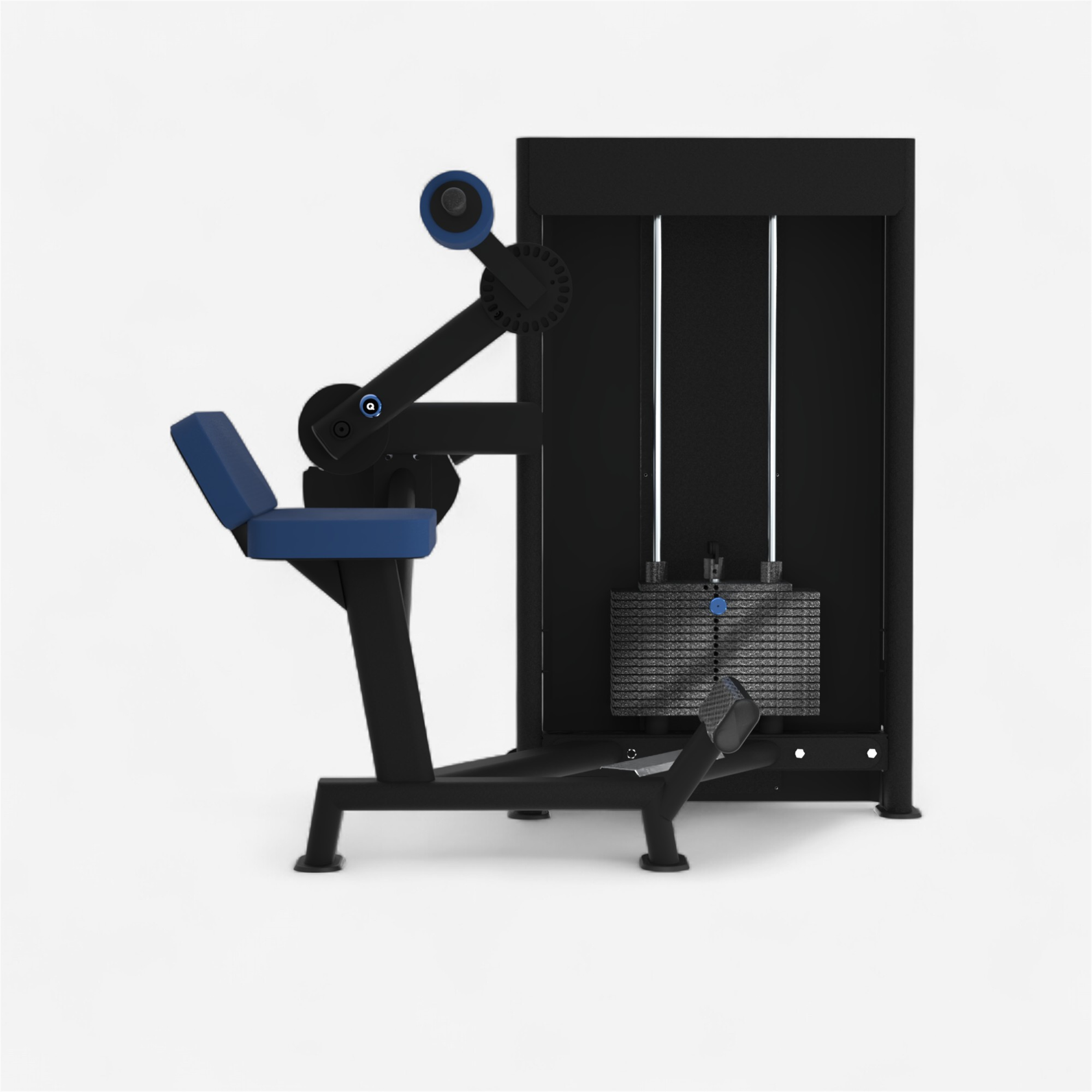 Appareil de musculation laroq - appareil pour abdominaux haut 80 kg noir - Appareils de Musculation - LAROQ- Clubs - Entreprises - Collectivités - Associations