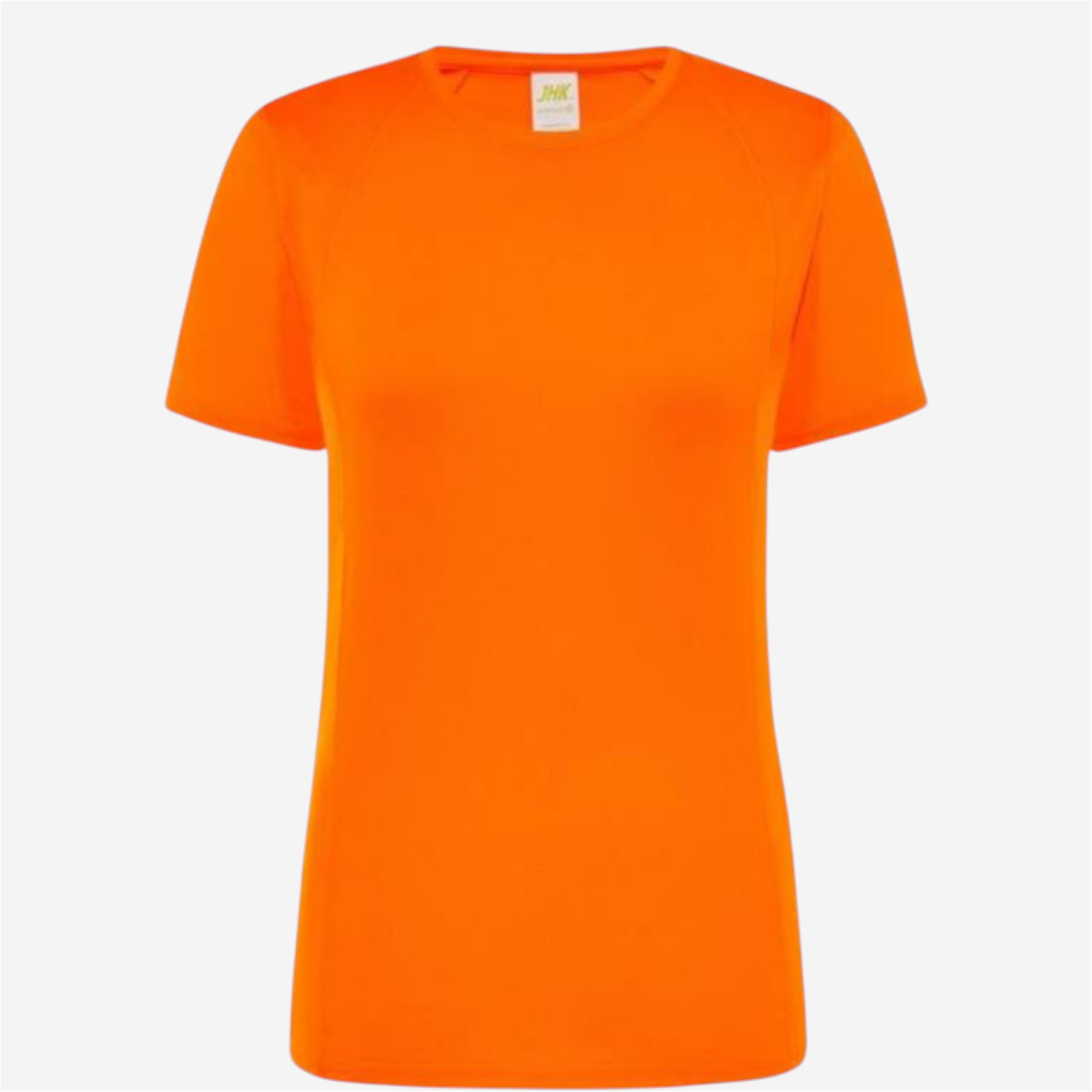 Maillot manches courtes femme jhk textile - polyester orange fluo - Vêtements de sport et accessoires - Tee-shirts et polos - JHK Textile-Decathlon