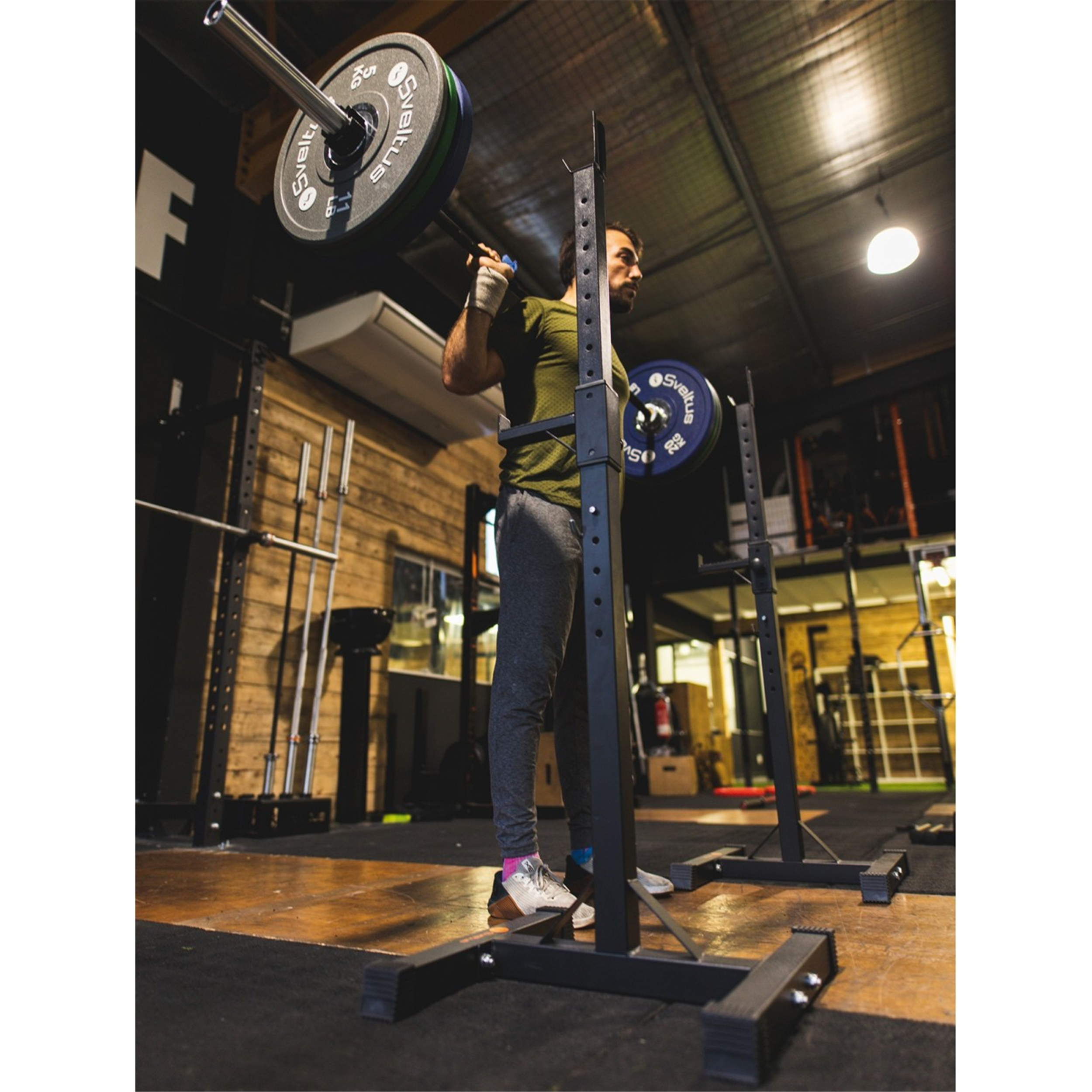 Chandelle repose barre x2 - sveltus noir - Sveltus