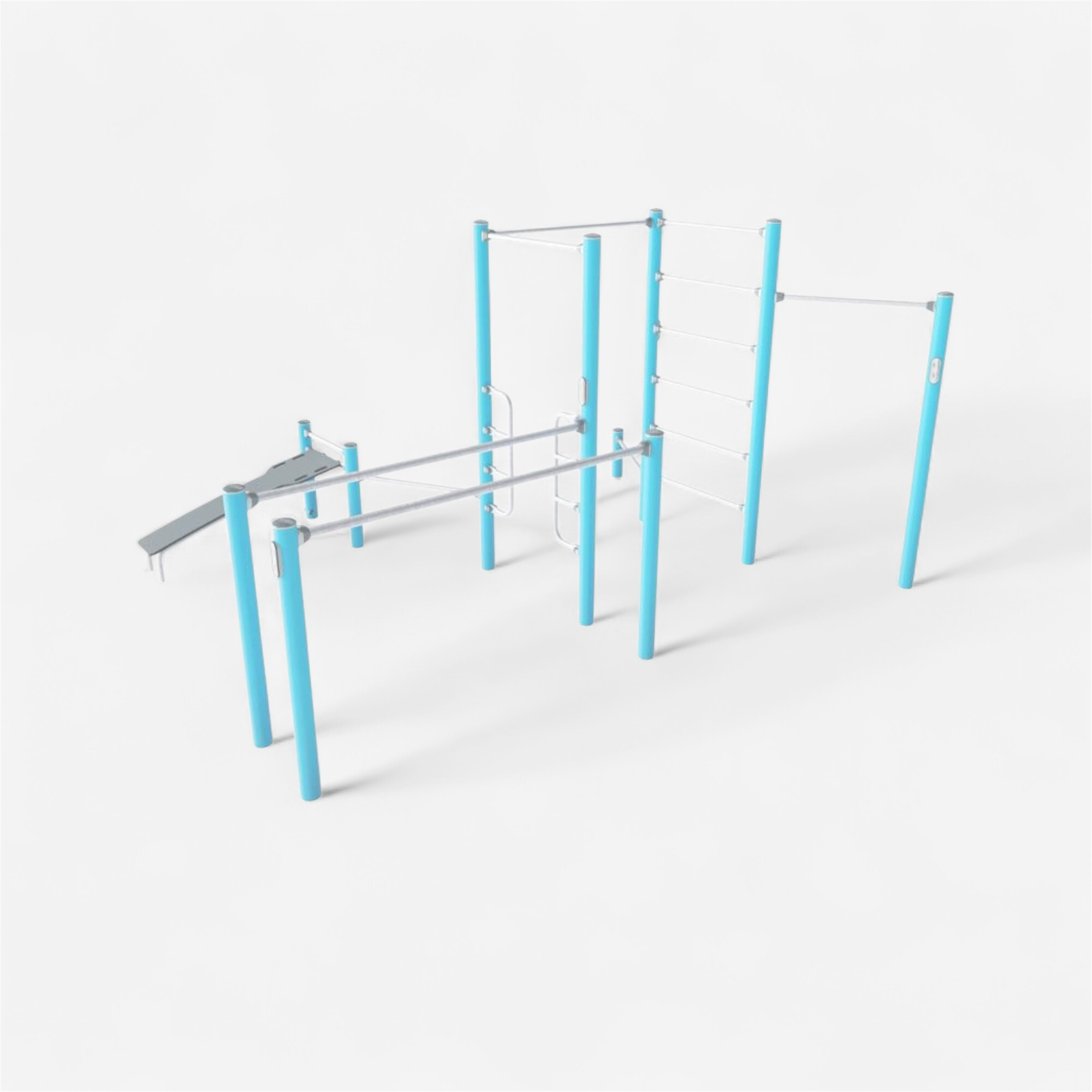 Circuit 4 postes - Fitness Extérieur - Kompan- Clubs - Entreprises - Collectivités - Associations