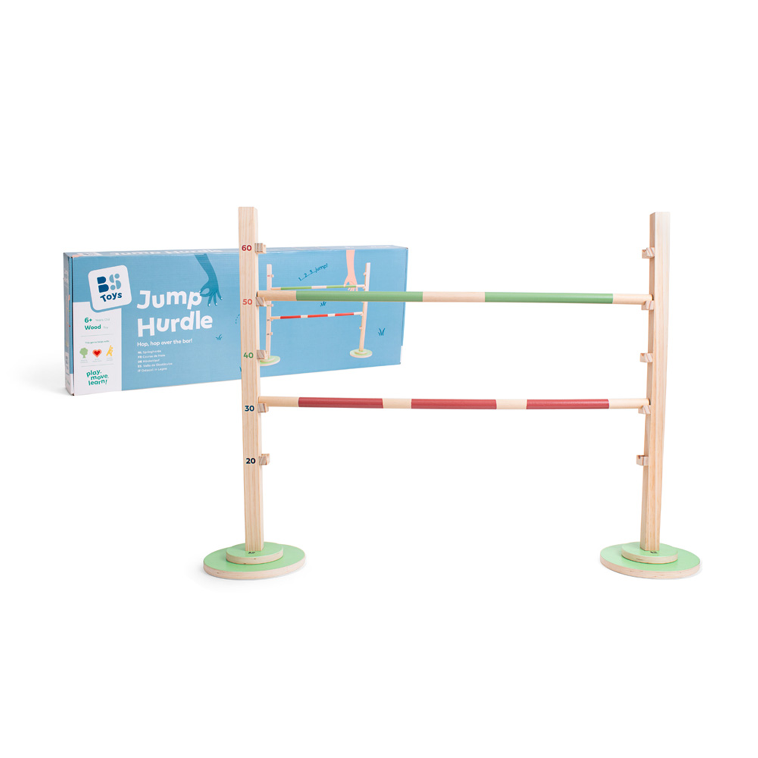 Haie d'athlétisme course bs toys enfant - haie de course bois - Baby gym - BUITENSPEEL- Clubs - Entreprises - Collectivités - Associations