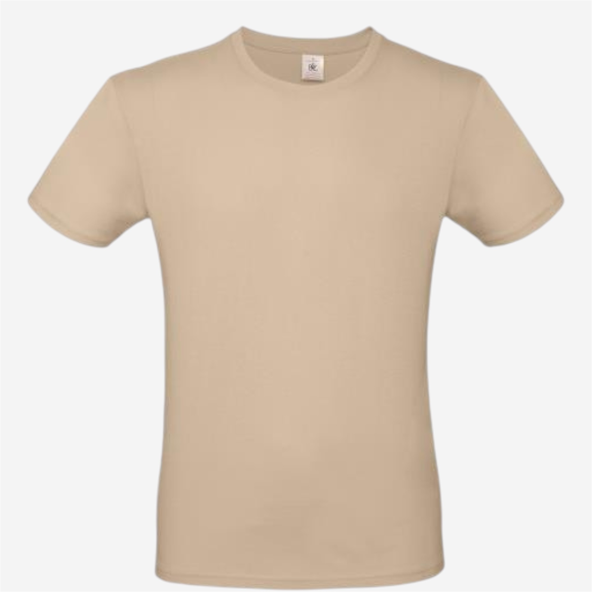 Tee shirt manches courtes mixte b&c - 150 sable - Vêtements de sport et accessoires - Tee-shirts et polos - B&c-Decathlon PRO - Clubs - Entreprises -