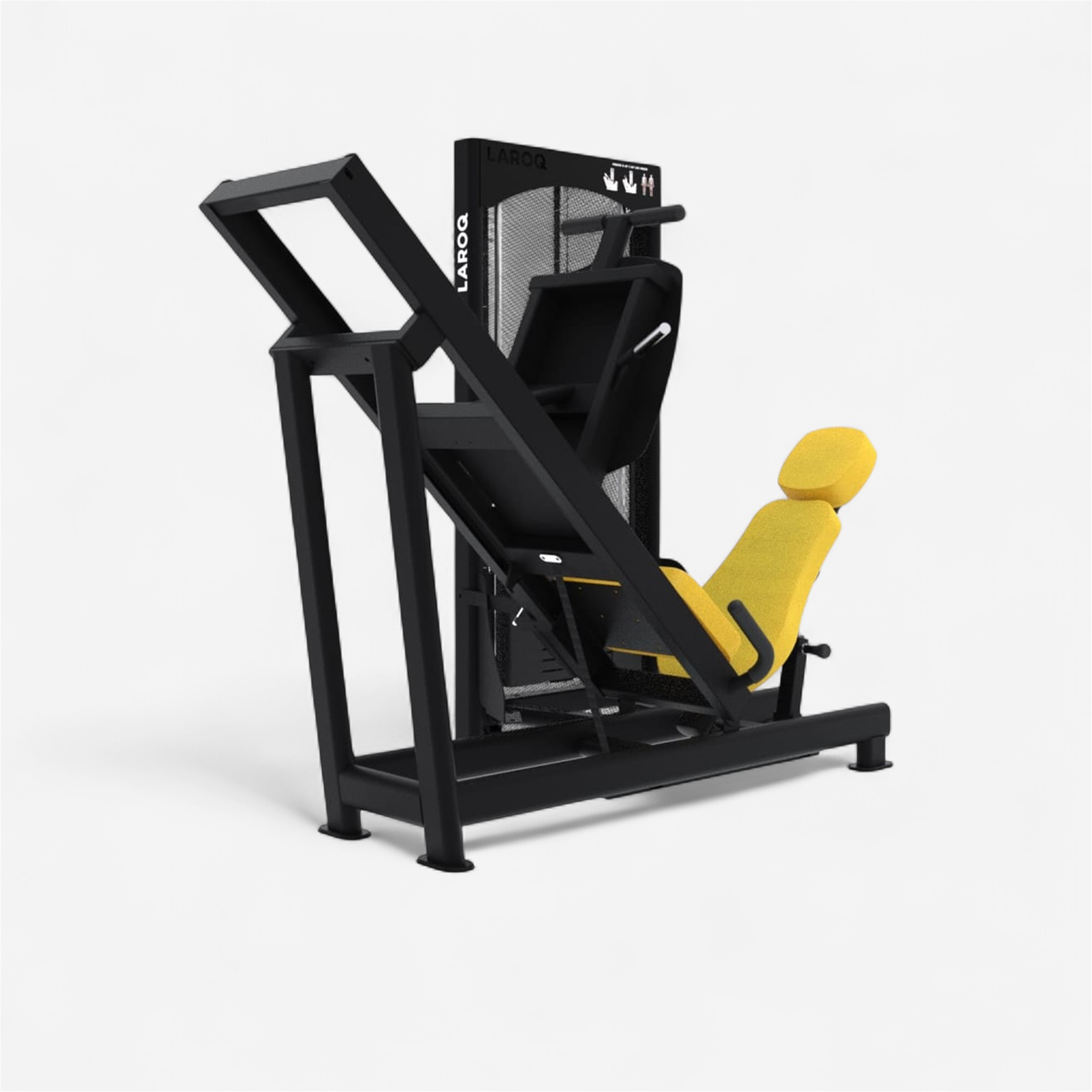 Appareil de musculation laroq - presse à cuisse 45° jaune maxi 195 kg - Fitness et musculation - Musculation, Cross Training - LAROQ-Decathlon PRO -