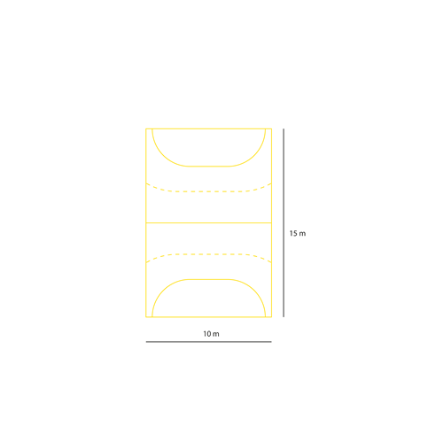 Terrain de hand, Tc, 15*10 Tresadenn