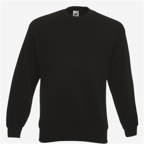 Sweat Shirt mixte Fruit Of The Loom - Noir
