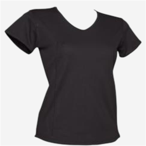 Tee shirt manches courtes femme Acqua Royal - Respirant Noir 