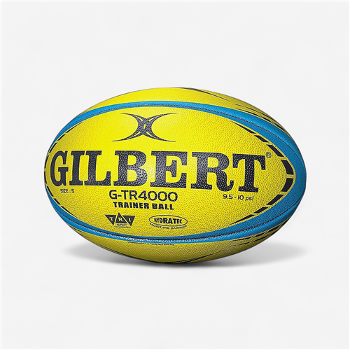 Ballon De Rugby Taille 3 - Gilbert Gtr4000 Bleu Jaune