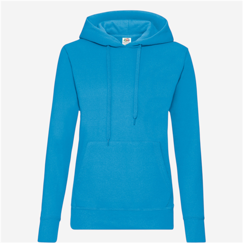 Sweat Capuche femme Fruit Of The Loom - Bleu Azure