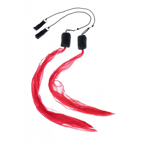 PAIRE DE BOLAS FOULARD ROUGES