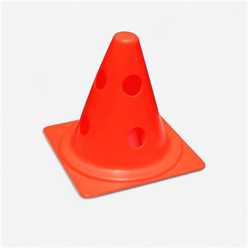 Cône percé économique 18 cm - Rouge
