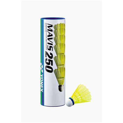 Volant badminton Yonex MAVIS 250 Nylon x6 Jaune