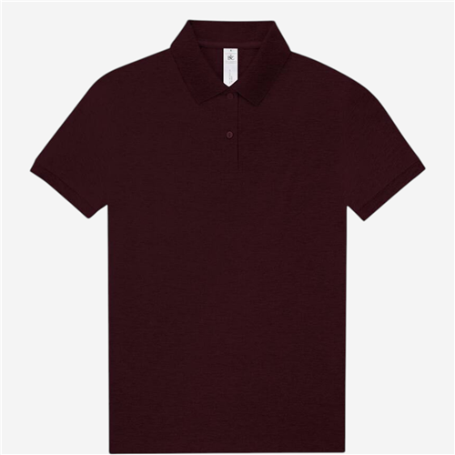 Polo femme B&C - Coton 210 Bleu Bordeaux Chine 