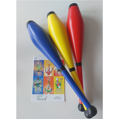 LOT DE 3 MASSUES DE JONGLAGE INITIATION ADULTE