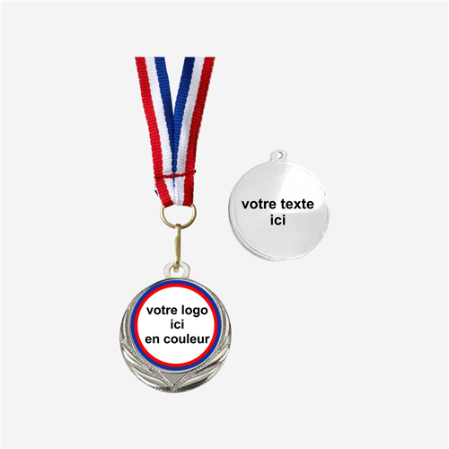 Médaille 32 mm - Argent personnalisée 