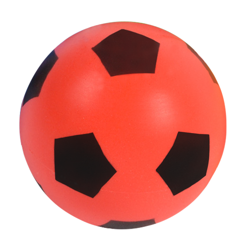 Mini Ballon de football Sportifrance - Mousse Bicolore Rouge 20Cm