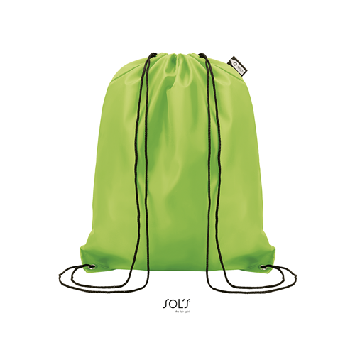 SAC NYLON POLYESTER RECYCLE VERT JAUNE
