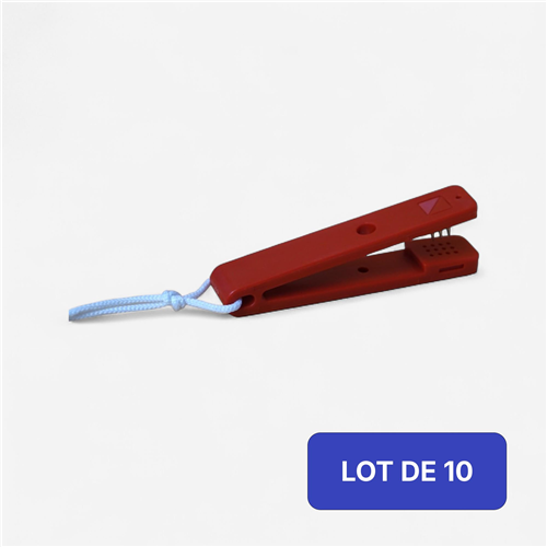 Pinces initiation course d'orientation Orientsport - Lot de 10 série C Rouge