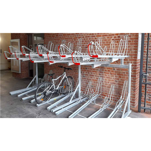 Rack à vélos double hauteur compact Optima V10