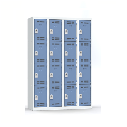 VESTIAIRE MULTICASES 4 CASES 4 COLONNES INSTALLATION INCLUSE