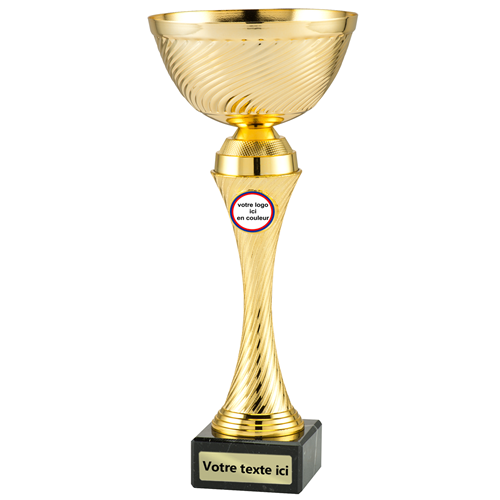 COUPE OR PERSONNALISÉE DE 26 CM