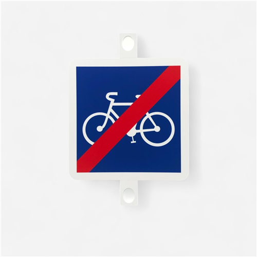 Panneau signalisation - Indication Fin De Piste Cyclable 
