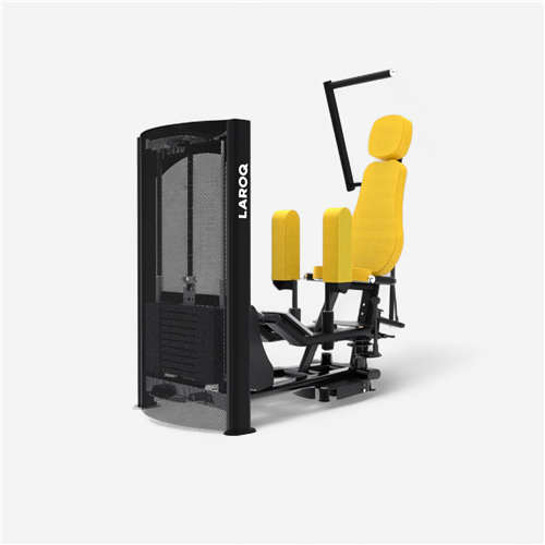 Appareil de musculation Laroq - Adducteurs / Abducteurs jaune 105 Kg