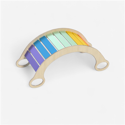 Module motricité bois baby gym Megaform - Tunnel à Bascule 