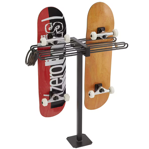 Range 4 Skateboards sur Pied avec Antivol
