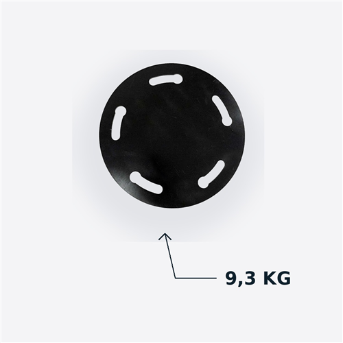 Lest 9,3kg pour arche gonflable - Platine acier événementiel