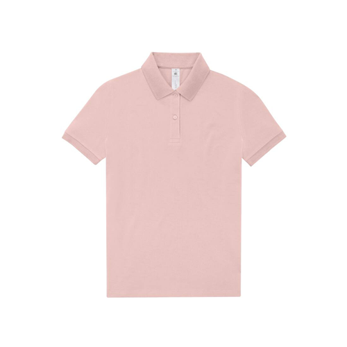 POLO COTON FEMME BLEU ROSE 210