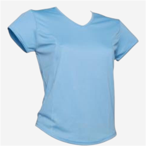 Tee shirt manches courtes femme Acqua Royal - Respirant Bleu Clair 