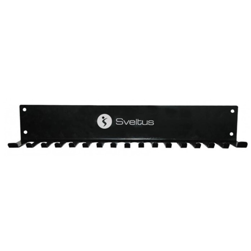 Rack de rangement fitness - Sveltus Rack mural cordes et élastiques noir
