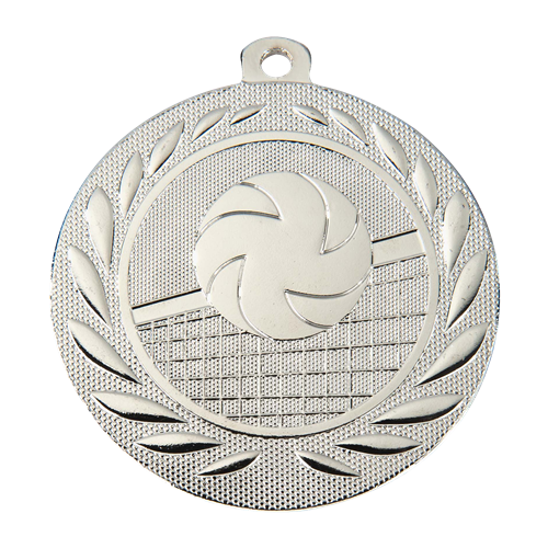 MEDAILLE VOLLEYBALL ARGENT 50 MM
