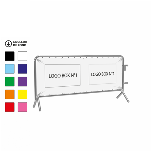Banderole publicitaire PVC 80 x 200 cm à personnaliser