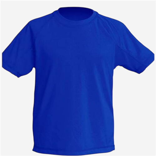 Maillot manches courtes Enfant JHK Textile - Polyester Bleu Royal 