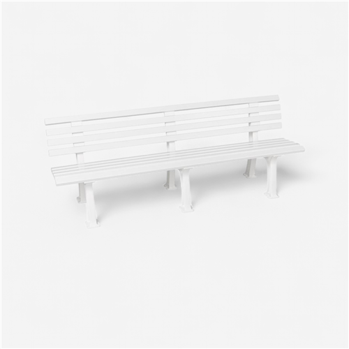 Banc tennis Vw - Banc Pvc Avec Dossier 2M Blanc 