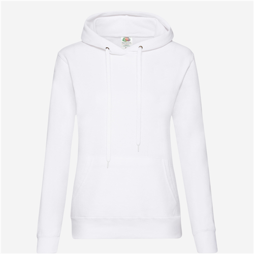 Sweat Capuche femme Fruit Of The Loom - Blanc