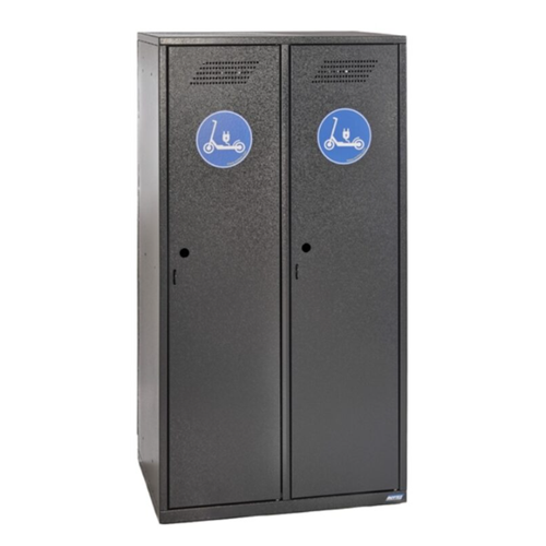 Casier sécurisé 2 places pour Trottinettes Électriques avec recharge intégrée