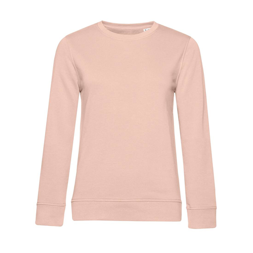 SWEAT COL ROND ORGANIC FEMME ROSE