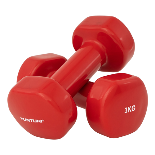 PAIRE HALTÈRES VINYLES 3 KG TUNTURI