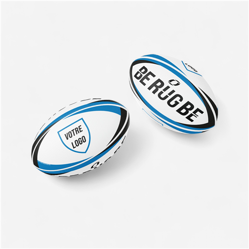 Ballon de rugby Berugbe - Mini Ballon Perso bleu noir