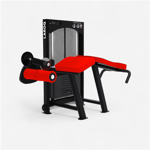 Appareil de musculation Laroq - Ischios couchés rouge 75 Kg 