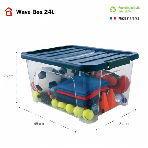 BAC DE RANGEMENT WAVE BOX M - 24L
