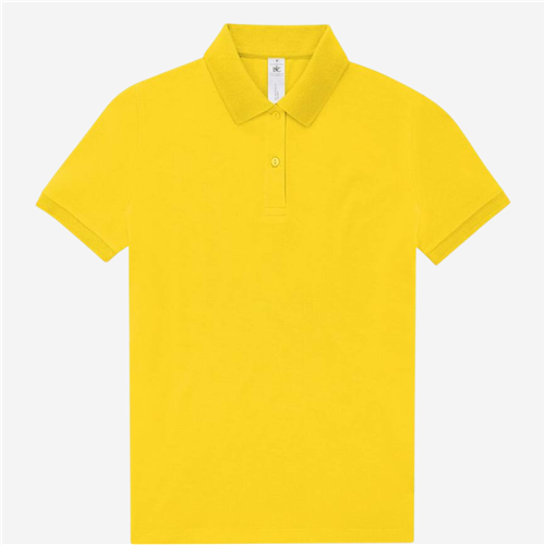 Polo femme B&C - Coton 210 Bleu Jaune 