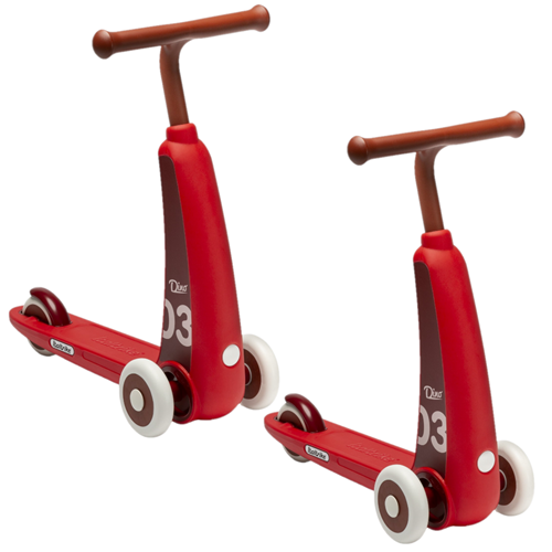 Lot de 2 Trotinettes Dino rouge
