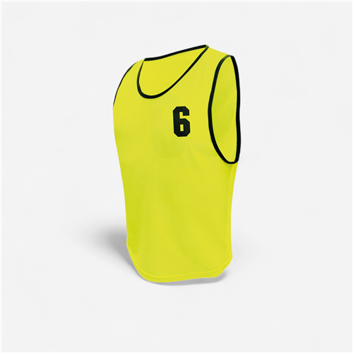 CHASUBLES NUMÉROTÉES 1 À 10 JUNIOR JAUNE