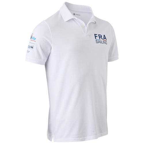 POLO HOMME BLANC FFVOILE 2024