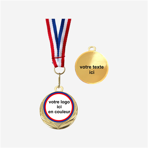 Médaille 32 mm - Or personnalisée 