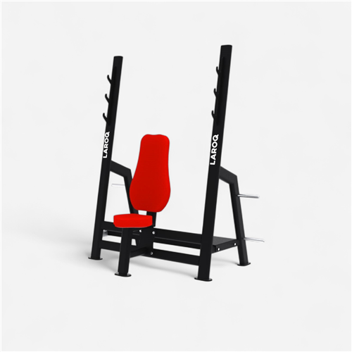 Banc de musculation Laroq - Développé assis rouge 