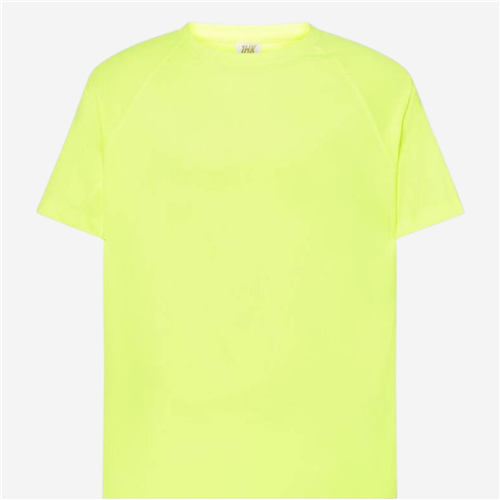 Maillot manches courtes Homme JHK Textile - Polyester Jaune Fluo 